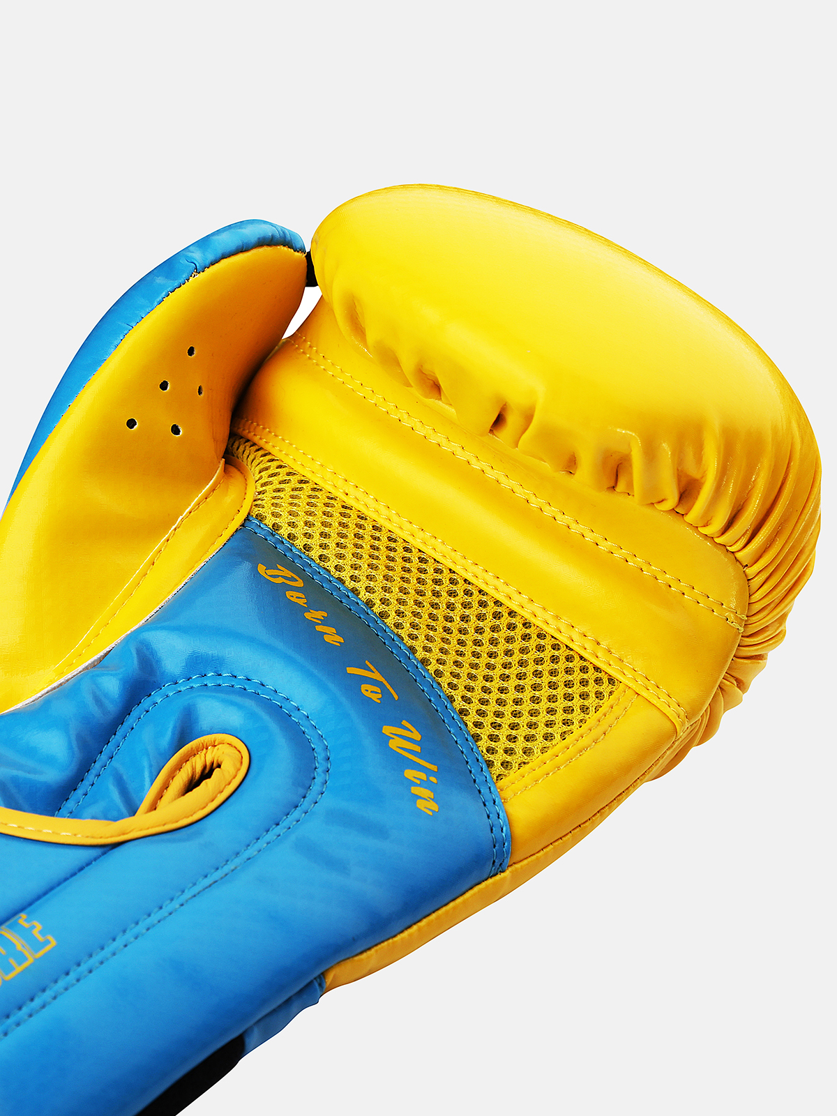 Peresvit Core Boxing Gloves Blue Yellow, Photo No. 6
